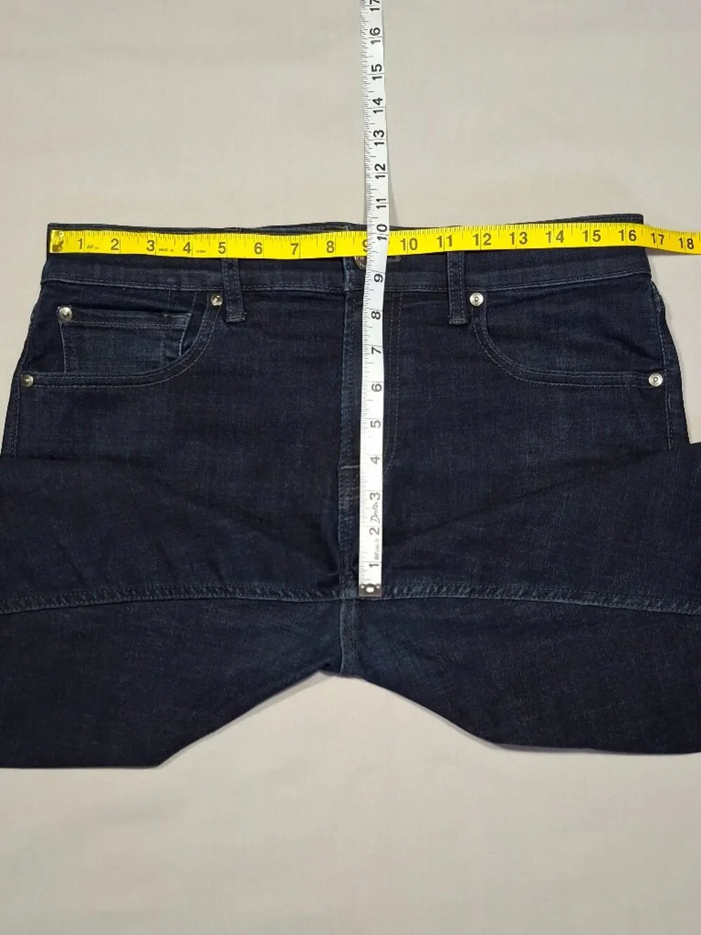 7 For All Mankind Slimmy Jeans Men's Dark indigo wash Stretch Denim | Size 32